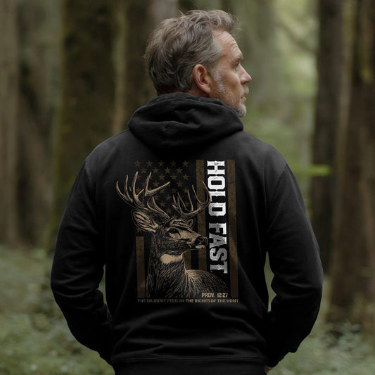 Deer Flag Mens Hoody