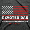 Hold Fast Mens T Shirt Devoted Dad Flag Closeup