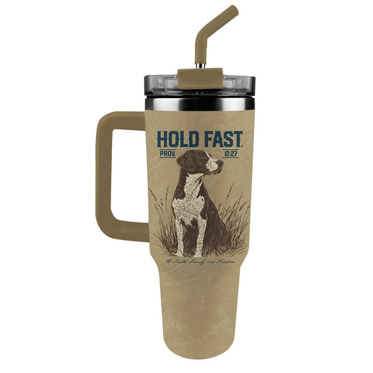 Hunting Dog 40 oz Mug With Straw