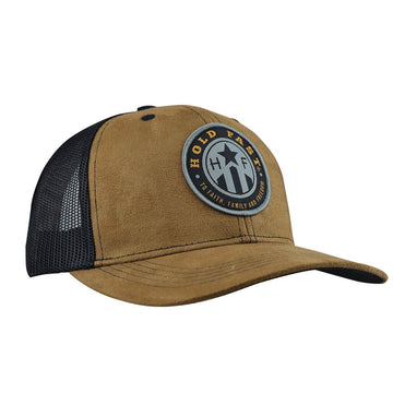 Suede With Badge Mens Cap