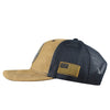 Suede With Badge Mens Cap