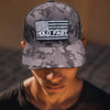 Dark Grey Desert Camo Mens Cap