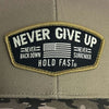 Never Give Up Mens Cap