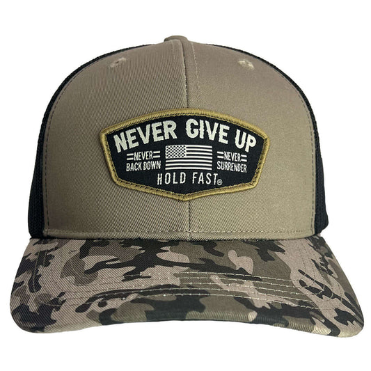 Never Give Up Mens Cap