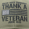 Thank A Veteran Flag Mens Cap