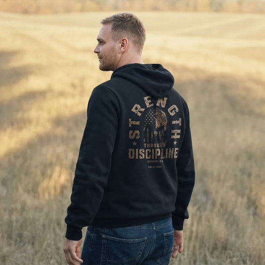 Strength Through Discipline Mens Hoodie