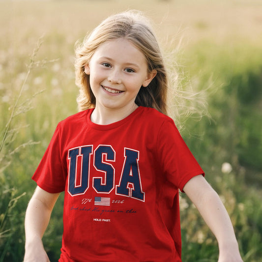USA Strong Red Kidz T-Shirt