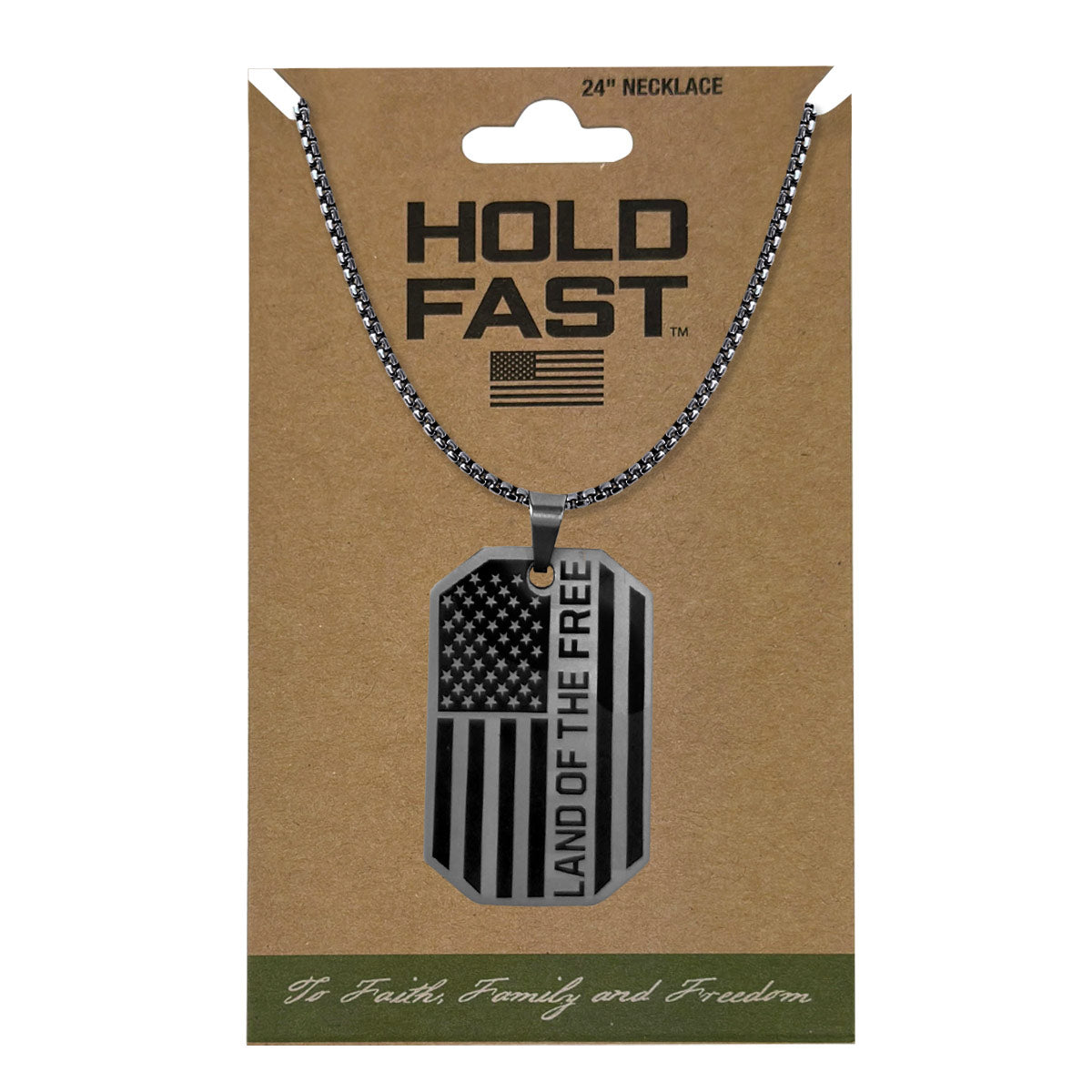 Land Of The Free Mens Necklace