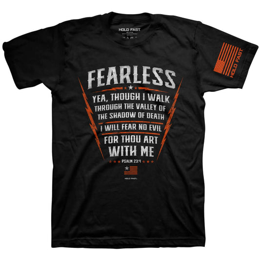 Fearless Psalm 23:4 Mens T-Shirt