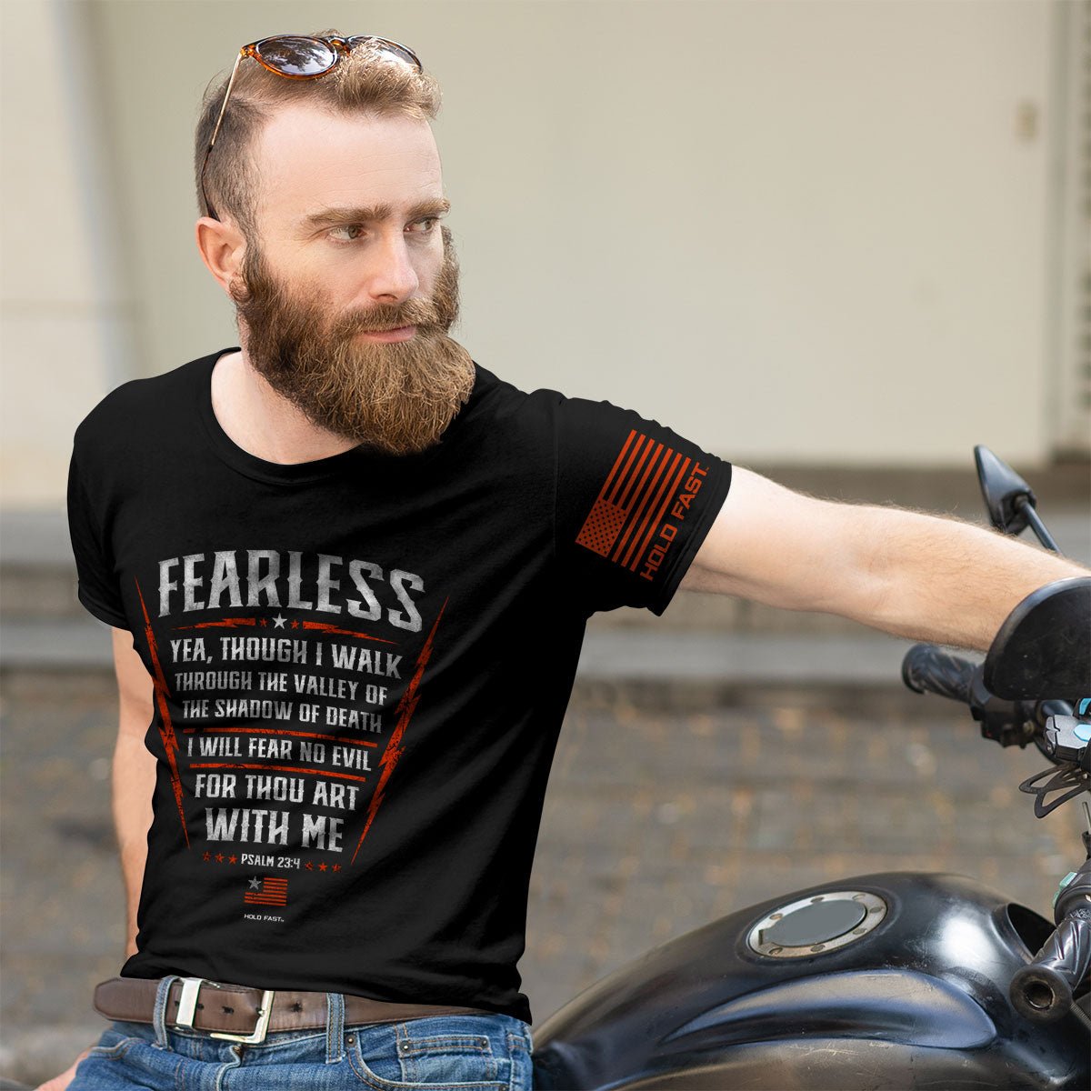 Fearless Psalm 23:4 Mens T-Shirt