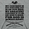 God's Side Abraham Lincoln Mens T-Shirt