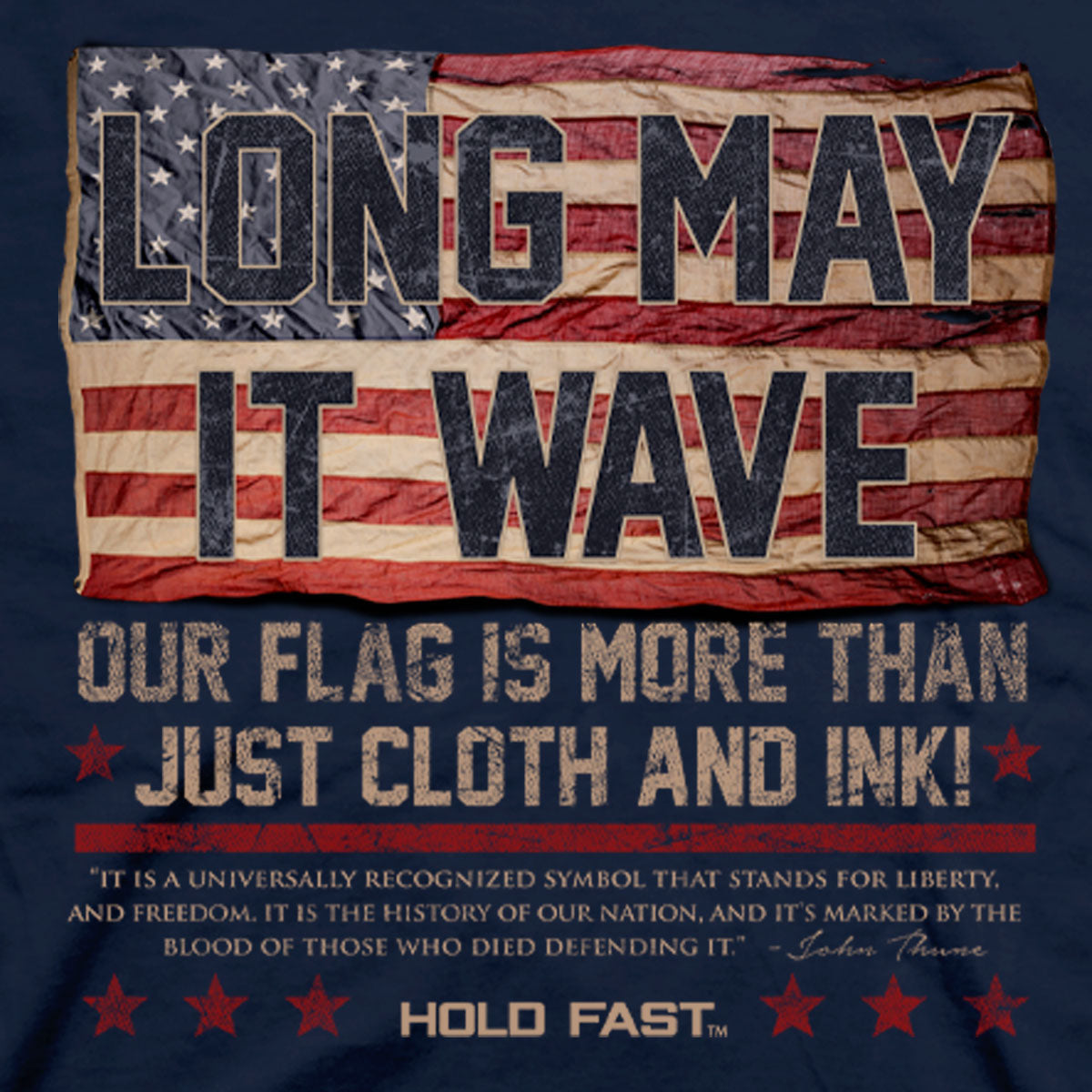 Waving US Flag Mens T-Shirt