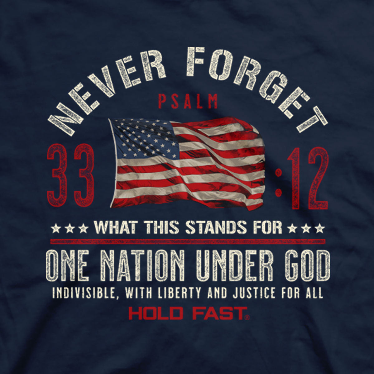 Never Forget One Nation Under God Mens T-Shirt