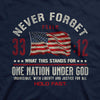 Never Forget One Nation Under God Mens T-Shirt