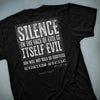 Silence By Bonhoeffer Mens T-Shirt