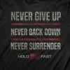 Never Back Down Mens T-Shirt