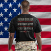 Never Back Down Mens T-Shirt