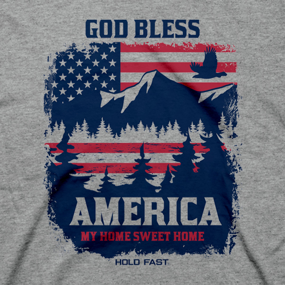 God Bless America Scene Mens T-Shirt