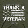 Thank A Veteran Mens T-Shirt