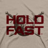 Hold Fast Mens T Shirt Fortress Shield Front Closeup