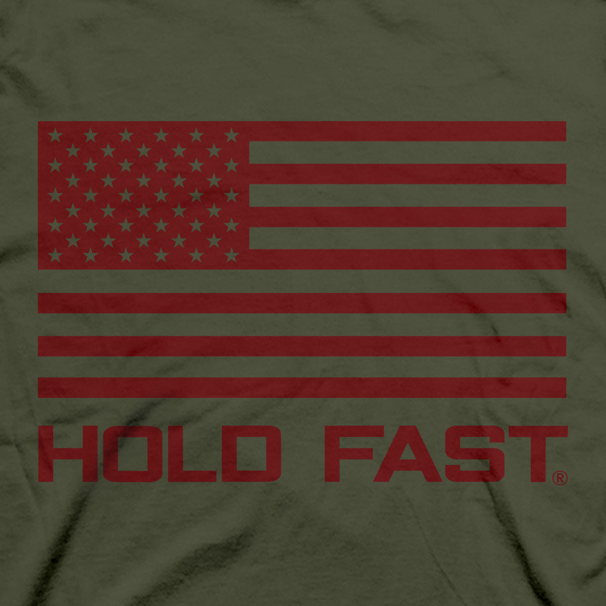 Hold Fast Mens T Shirt Liberty Eagle Sleeve Closeup