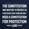 Hold Fast Mens T Shirt Constitution Protection Back Closeup