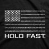 Hold Fast Mens T Shirt Rebar Flag Front Closeup