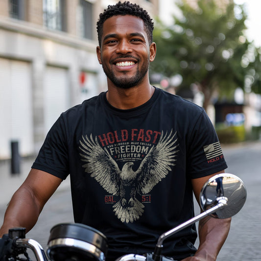 Freedom Fighter Eagle Mens T-Shirt