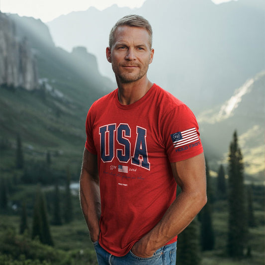 USA Strong Red Adult T-Shirt