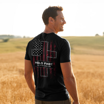 One Nation Sketch Flag Mens T-Shirt