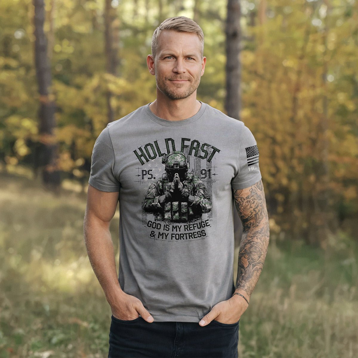 Hold Fast Men's Shirts: Stand for Faith, Family, and Freedom