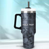 HF Black & Grey Camo 30 oz Mug With Straw