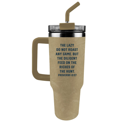 Hunting Dog 40 oz Mug With Straw