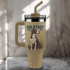 Hunting Dog 40 oz Mug With Straw