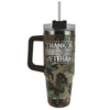 Thank A Veteran 30 oz Mug With Straw