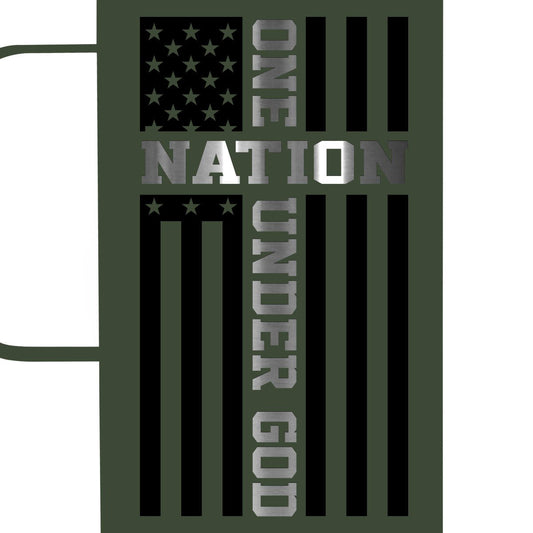One Nation 22 oz Mug With Handle