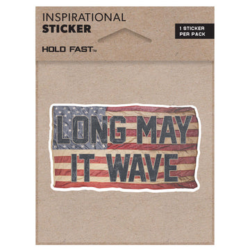 Long May It Wave Sticker