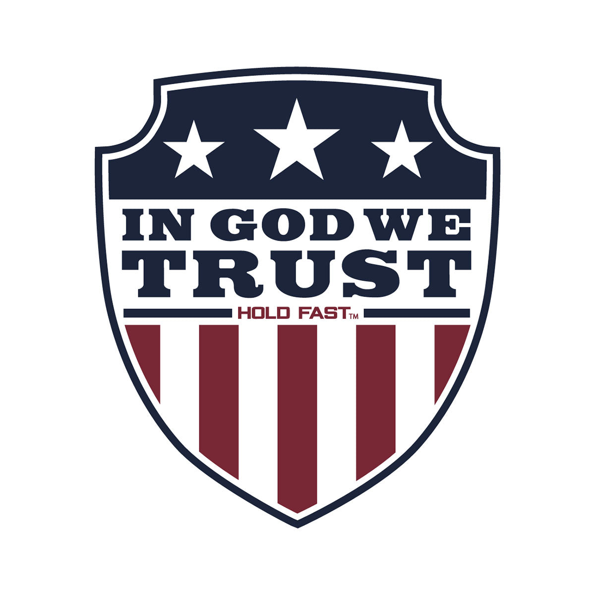 In God We Trust Shield Sticker