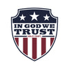 In God We Trust Shield Sticker