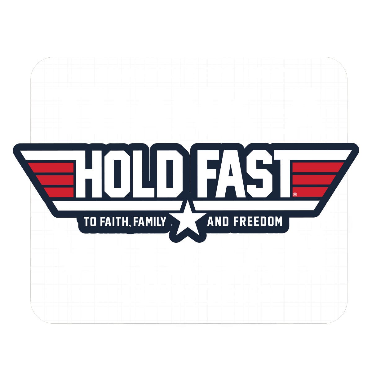 Hold Fast Sticker Aviation Wings Mockup