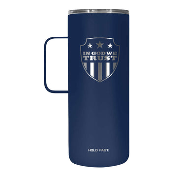 In God We Trust 22 oz Tumbler With Handle