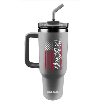 We The People Flag 40 oz Mug With Straw