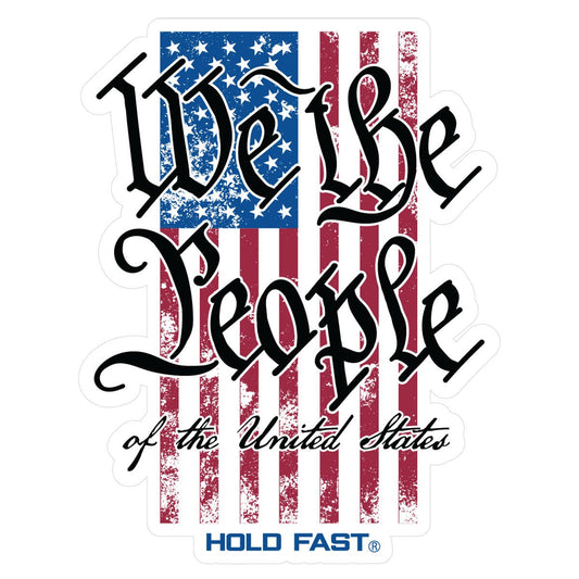 We The People Flag Sticker